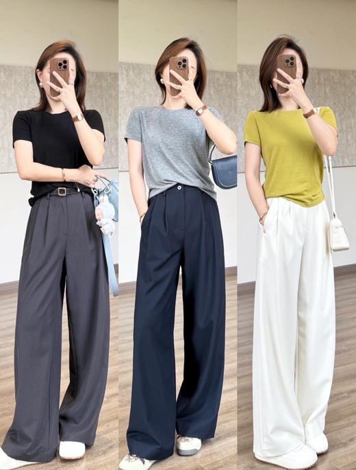 撑场面的短袖AMTN神仙天丝小T恤 商品图2