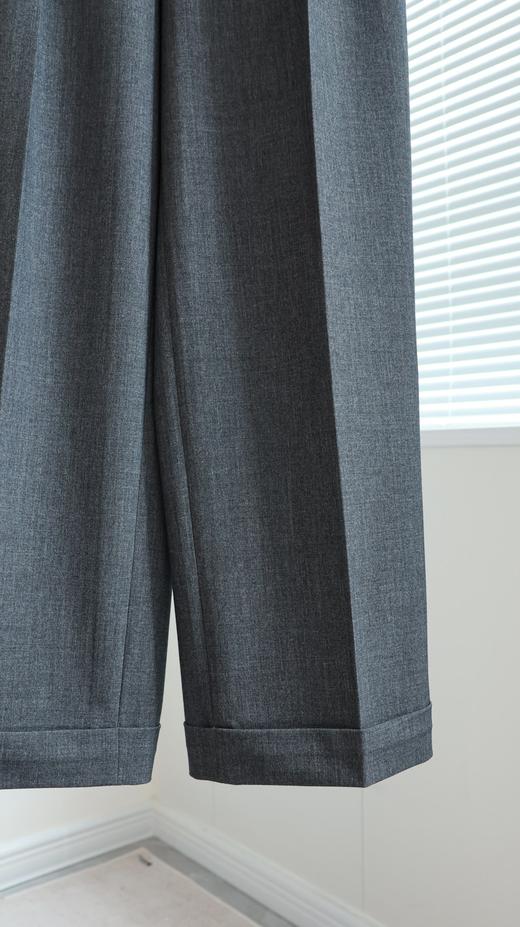 时髦进阶|极简通勤卷边直筒西裤 商品图2