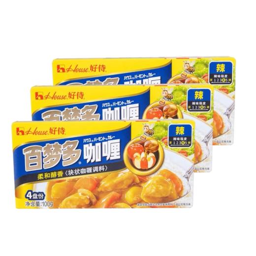 好侍百梦多咖喱块家用日式苹果咖喱拌饭酱鸡肉料理包儿童原味调料 商品图2