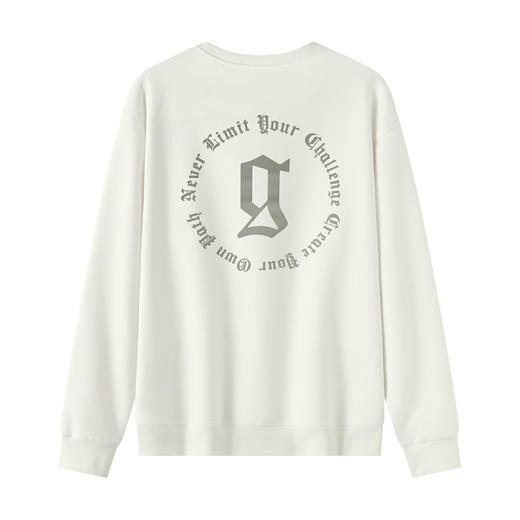 gxgjeans男装圆领卫衣26春款透气亲肤简约百搭校园青少年男士套头卫衣K&C 商品图7