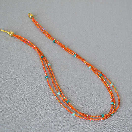 六鑫珠宝 国潮新中式小众设计敦煌系列串珠毛衣链 商品图2