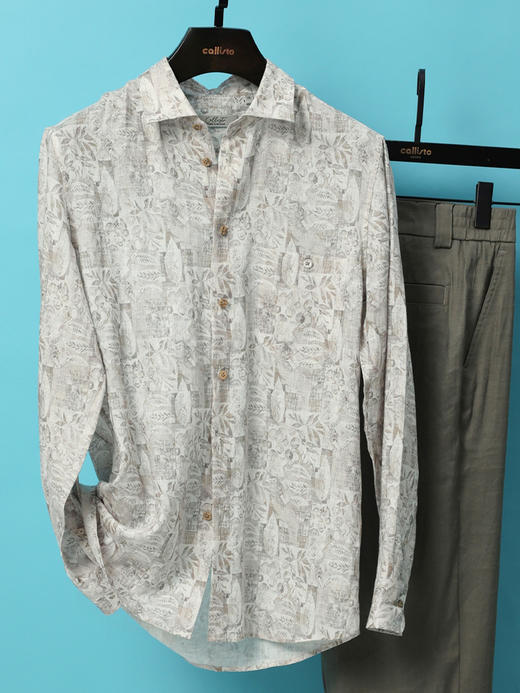 【复古野趣】callisto定制亚麻花衬衫系列 商品图3