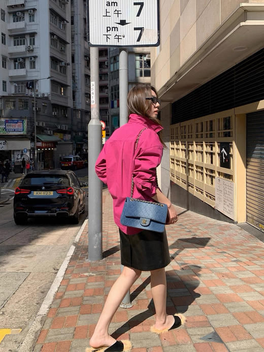 直接白三个度人间富贵粉纯棉衬衫 商品图10