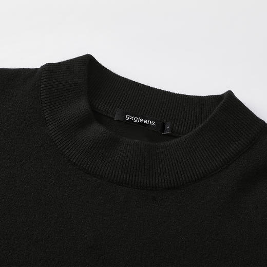 gxgjeans男装【含绵羊毛】25秋冬款男士针织衫日常通勤百搭纯色打底衫毛衣K&C 商品图2