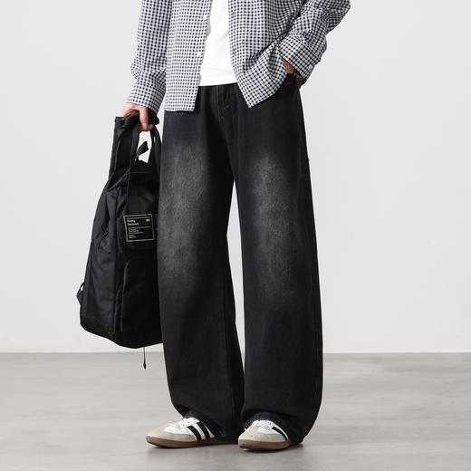 gxgjeans男装【棉感亲肤】男士宽松牛仔裤26春款时尚潮流百搭青少年长裤男K&C 商品图3