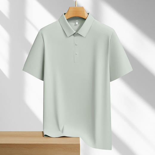 半身缘男女装 夏季10A抗菌凉感防晒迪桑皱冰肌短袖POLO衫256&257 商品图3