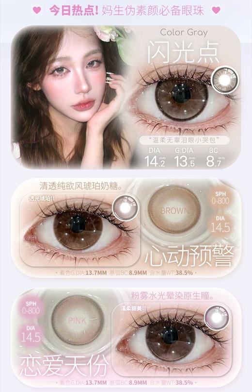 Onlycon半年抛78/副98/2副118/3副148/4副178/6副,鲸落岛清纯学术，最高度数800 商品图3