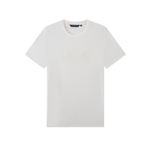 德鲨鲨鱼男装黑色短袖圆领T恤2026夏新款休闲百搭棉质上衣打底衫 商品图2