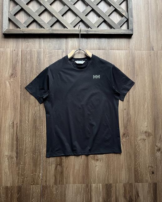 点此购买 海丽汉森夏季男士休闲运动舒适抗菌圆领短袖T恤 xj 344084 商品图4