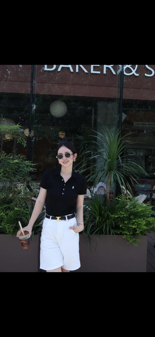 RL拉夫经典款 女款五粒扣短袖polo衫 商品图13