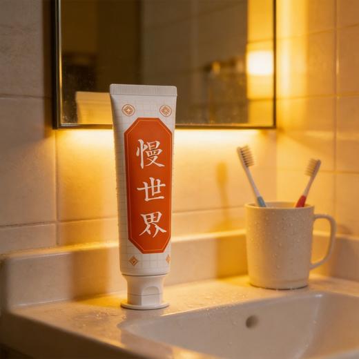 慢世界速感白牙膏成人热感美白去黄男士去烟渍去口臭官方正品PA 商品图3