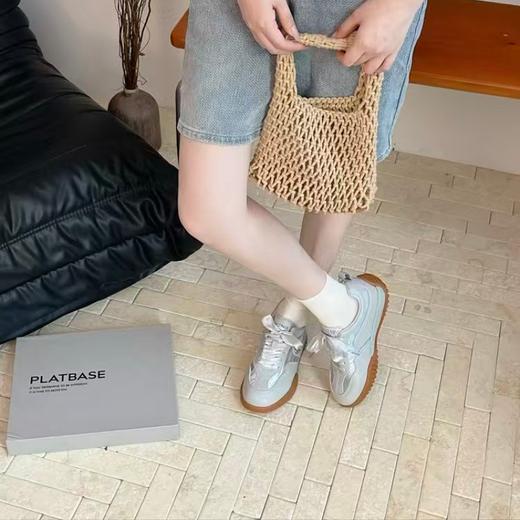 下单3-7天发货！Plat Base 芭蕾缎面德训鞋 经典鞋型搭配绸缎面料 丝绸鞋带优雅精致 走路带风不撞款 糯叽叽踩屎感 商品图2