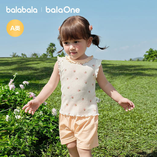 【balaOne】巴拉巴拉宝宝背心婴儿上衣女童夏季外穿2026新款甜美 商品图1