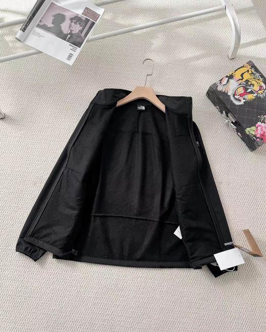 F040202春夏新款棋盘格抓绒面料软壳防泼水户外男款长袖外套 商品图7