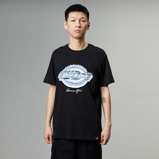 Dickies夏季新款常规休闲大logo男女情侣同款圆领短袖T恤内搭 DK0A87CP 商品图0