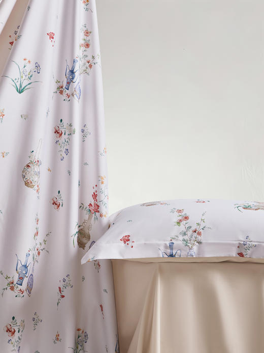 夏尔小镇瓷中花束纯棉四件套 商品图4