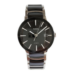 【95新】RADO 雷达R30941152自动机械机芯日期显示38MM（男款）晶萃系列精钢/陶瓷050326NJS23