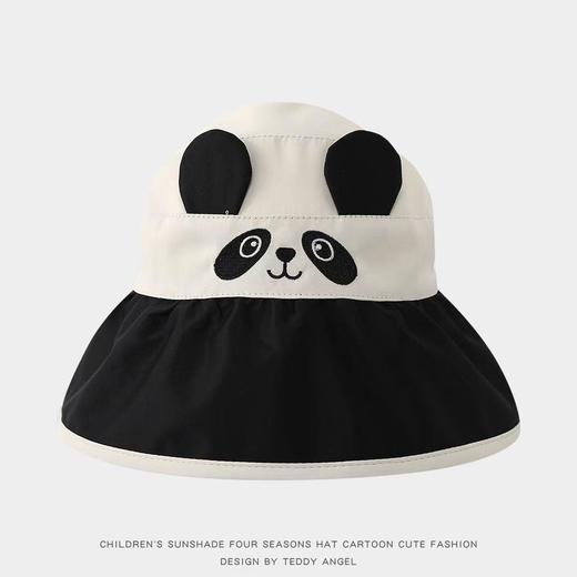 儿童夏季薄款大檐防紫外线女童空顶遮阳帽子男童太阳帽儿童防晒帽可收纳2-7岁 商品图3