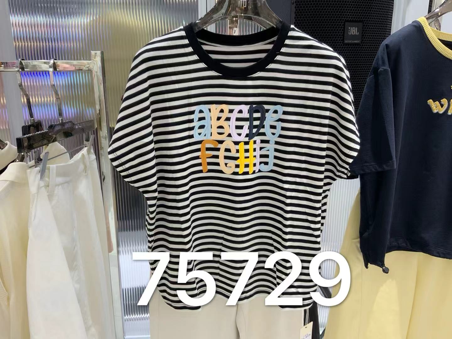 女装26春夏新品圆领条纹飞袖2223-M75729