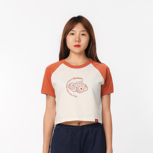 Dickies短袖T恤 女式短款印花插肩袖舒适圆领短袖T恤 DK0A87CX 商品图5