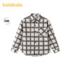 【商场同款】巴拉巴拉男童外套儿童大童纯棉衬衫2026新款夏装格纹 商品缩略图0