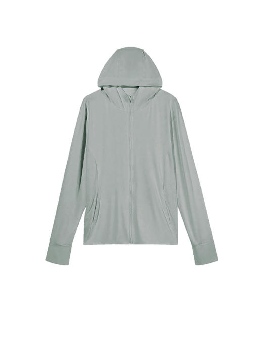 【满2件/99元】【秀黛】时尚凉感合体款皮肤衣凉感透气加网眼帽后发洞防晒衣外套W2778004T【门店同款】 商品图3