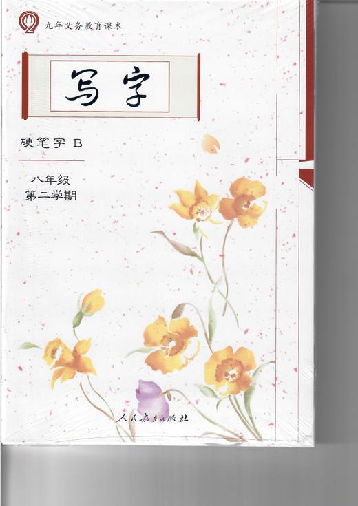 九年义务教育课本 写字 (硬笔字A 硬笔字B 毛笔字) 八年级第二学期 商品图0