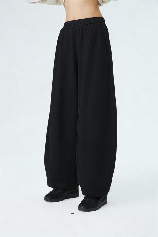 水淼春夏新款2026显瘦时尚薄料花苞裤2241 商品图0