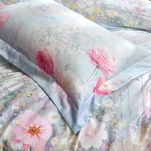 【6楼】富安娜独幅床单四件/大自然艺术家·蔷薇城堡，牌牌价3680~3980元，活动价1799元，大小同价 商品图1