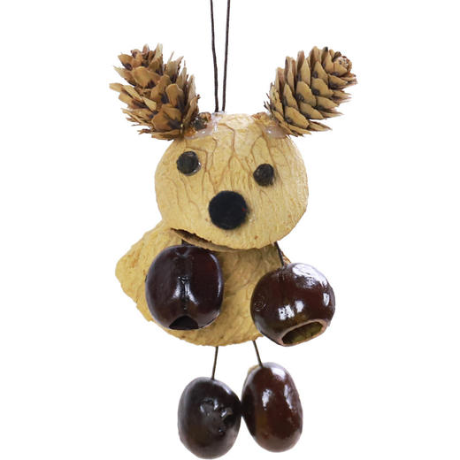 DIY天然水铃桐果壳卡通挂件材料包 疗愈系音疗种子包挂趣萌钥匙扣 商品图4