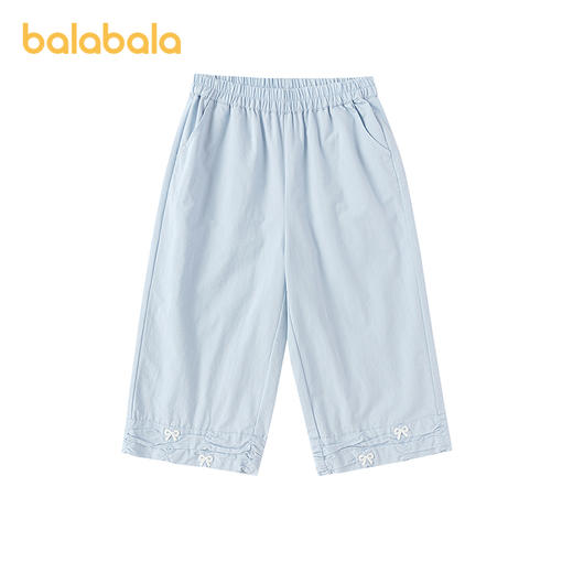 【商场同款】巴拉巴拉童装儿童长裤女童2026新款夏季小阔腿九分裤 商品图4