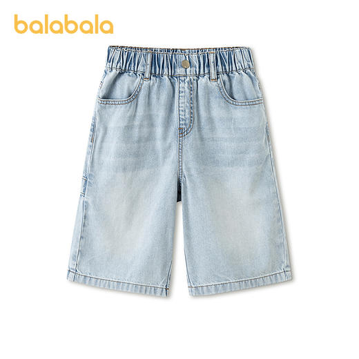 【商场同款】巴拉巴拉童装儿童中裤男童短裤2026夏装大童牛仔时尚 商品图0