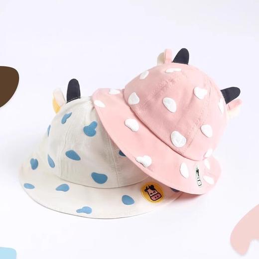 2024春秋款超萌宝宝盆帽女童遮阳防晒帽透气太阳帽男童薄款渔夫帽 商品图1