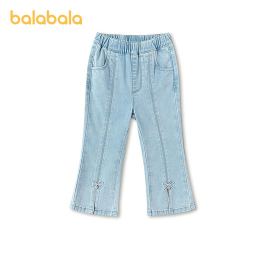 【商场同款】巴拉巴拉童装儿童长裤女童2026新款夏季微喇九分长裤 商品图2