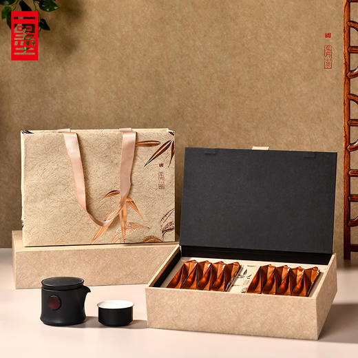 通用定制肉桂大红袍茶叶盒空礼盒高档岩茶摆泡茶叶包装礼盒半斤装PA 商品图5