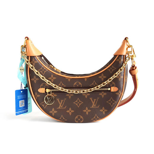 【95新】LV路易威登LOOP系列M81098棕色老花LOOP月牙包豌豆包单肩腋下包女士280326AK04 商品图2