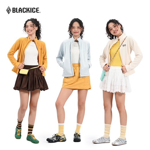 黑冰户外抓绒衣女轻薄轻量化保暖登山徒步摇粒绒抓绒内胆外套1103 商品图6