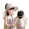 宝宝防晒帽子夏季遮阳防紫外线披肩护脖帽男女宝宝可爱大檐空顶帽8个月-4岁 商品缩略图4