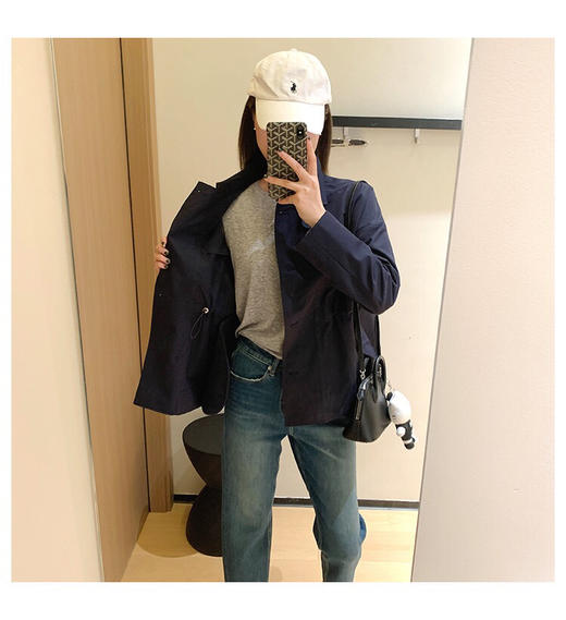 YAW55163撞色短款风衣 商品图5