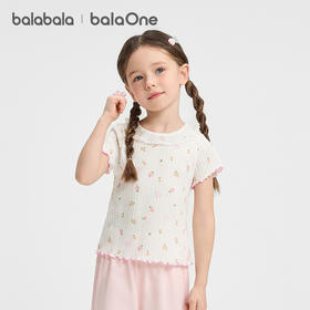 巴拉巴拉童装儿童宝宝短袖t恤女童2026新款夏装婴儿甜美洋气上衣