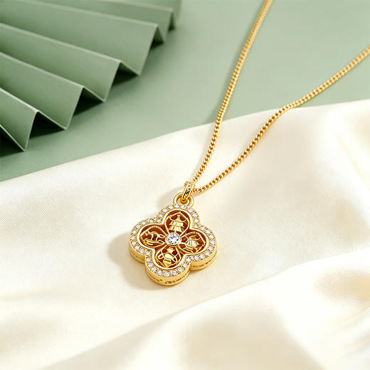 【宏艺珠宝】四时承安·银s925项链 商品图1