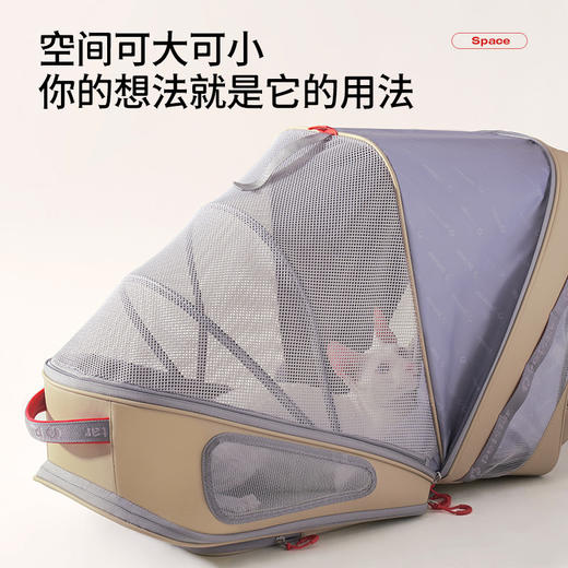 【Petstar 宠物双肩包】猫包透气外出包可拓展便携出行双肩手提包 商品图1