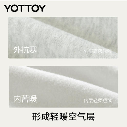 YOTTOY 加绒阔腿裤运动裤高腰直筒瑜伽长裤女宽松显瘦休闲裤秋冬 商品图1