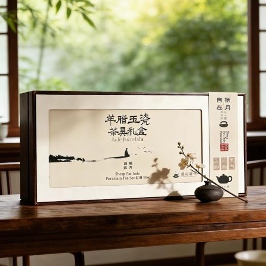 朕的潮代羊脂玉瓷茶具礼盒 陶瓷大师监制 细腻洁白 润泽透亮 造型美观 商品图5
