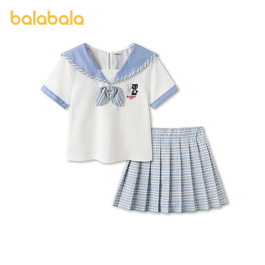 【商场同款】巴拉巴拉女童短袖套装儿童两件套2026新款夏甜美学院 商品图4
