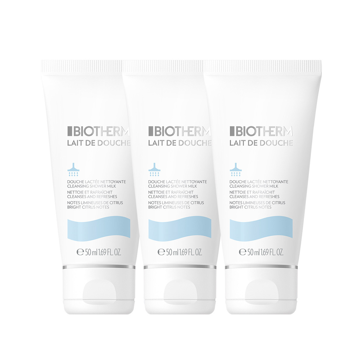 WLBIO8BODYDBPMYR1128 碧欧泉BIOTHERM 凝乳丝滑大白瓶沐浴乳50ml多件装