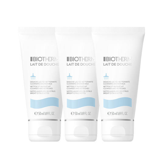 WLBIO8BODYDBPMYR1128 碧欧泉BIOTHERM 凝乳丝滑大白瓶沐浴乳50ml多件装 商品图0
