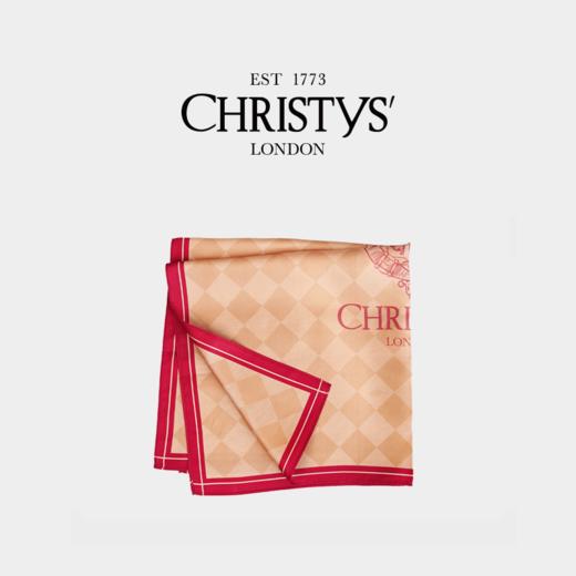 【2026新品】【新品上市】Christys'百年皇室品牌 100%桑蚕丝经典棋盘格小方巾（55*55cm） 商品图2