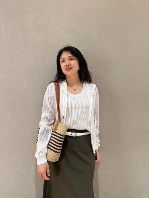 宋佳同款LANC*Y镂空连帽针织衫 商品图7