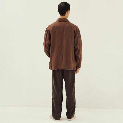 KAPTAIN SUNSHINE Safari Shirt Jacket 亚麻真丝混纺猎装夹克 商品图4